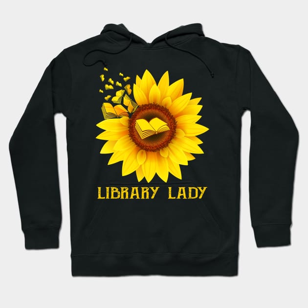 Library Lady - Sunflower Library Lady Hoodie by cruztdk5